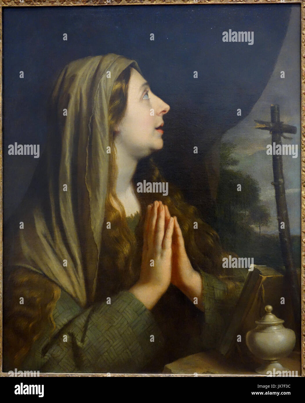 Marie Madeleine par Philippe de Champaigne, c 1668 1670 huile sur toile, National Museum of Western Art, Tokyo DSC08189 Banque D'Images