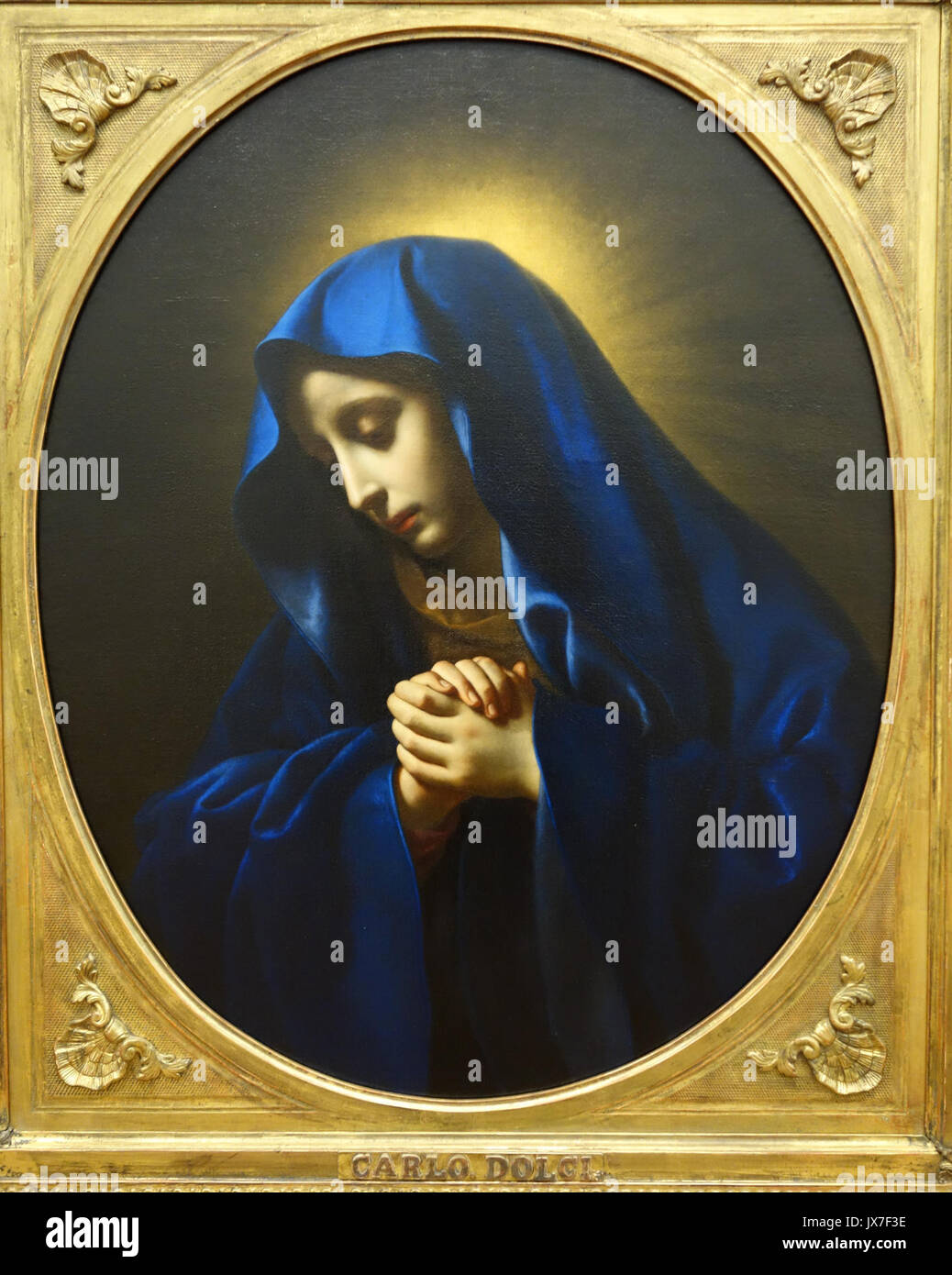 'Mater Dolorosa' de Carlo Dolci, peint vers 1655, est une peinture à l'huile représentant la Vierge Marie dans la tristesse. Il est logé au Musée national d'art occidental de Tokyo et est un exemple important de l'art religieux de la période baroque. Banque D'Images