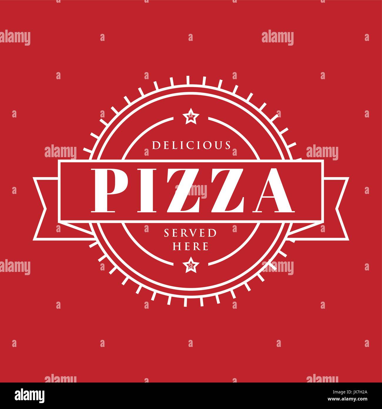 Pizza signe vintage stamp Illustration de Vecteur