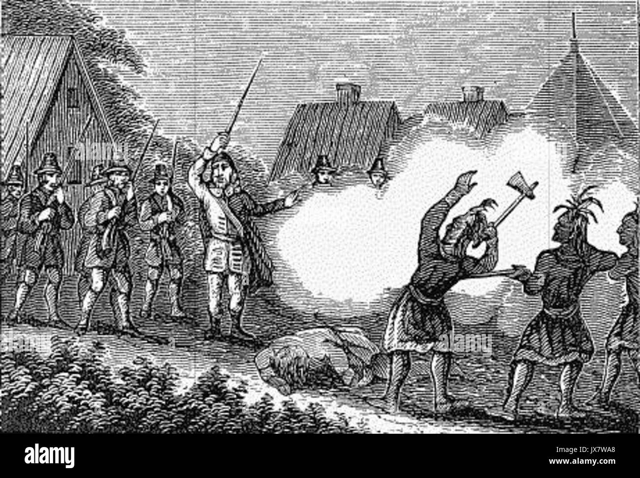 Conflit d'Amérique Banque D'Images