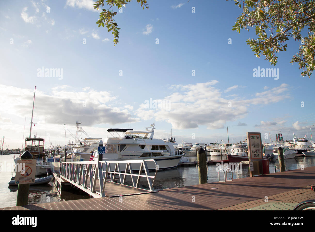 Sunset Bay Marina & anchorage, st. lucie river, Stuart florida Banque D'Images