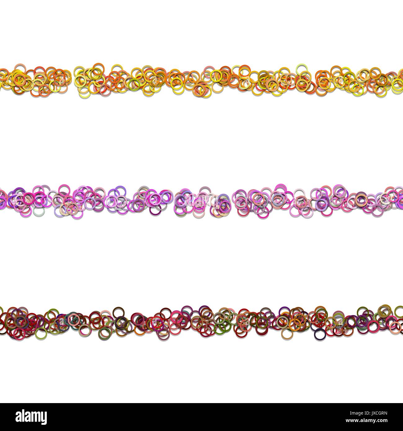 Cercle Aléatoire ligne de séparation de texte modèle jeu de joints toriques de conception : la standardisation des éléments de conception graphique de vecteur Illustration de Vecteur