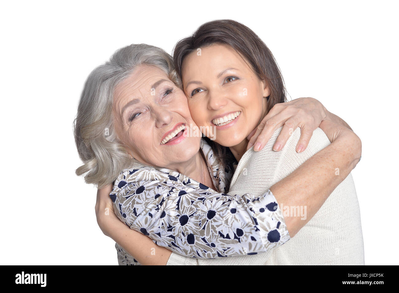 Hauts femme criant sur fille Banque D'Images