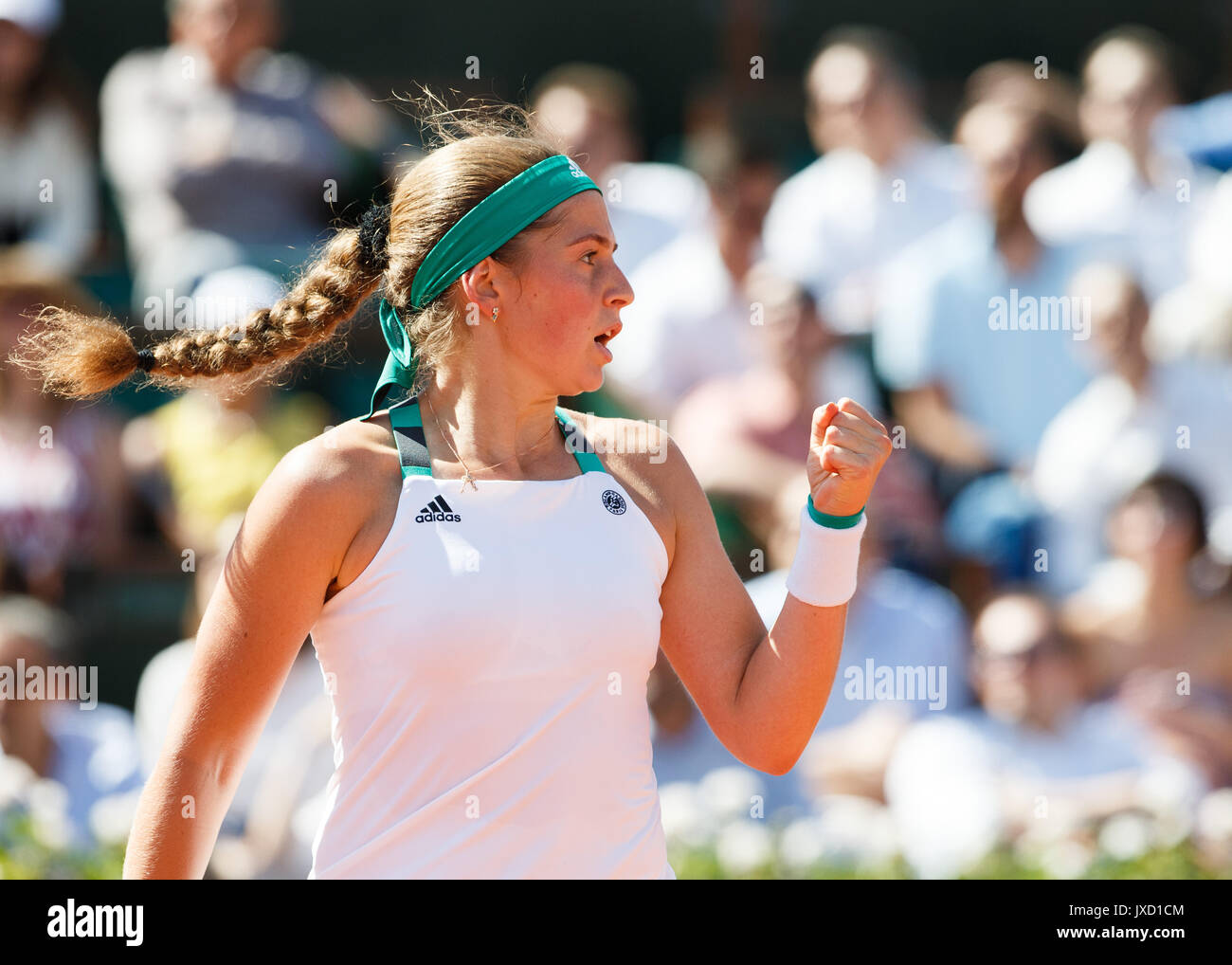 Jelena ostapenko (lat),French Open 2017 Banque D'Images