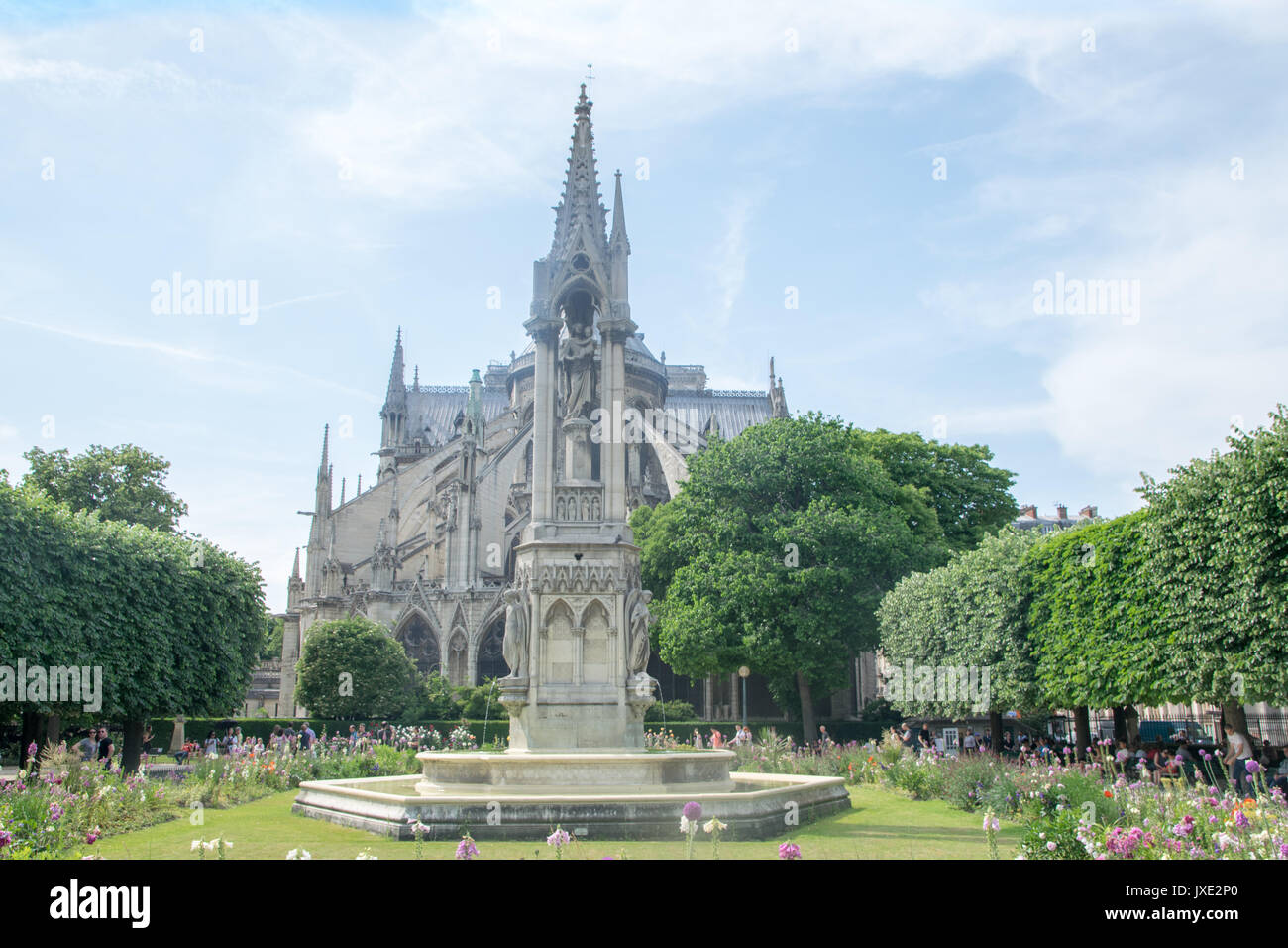 PARIS, FRANCE - 07 juin 2017 : Cathédrale Notre Dame de Paris, France Banque D'Images