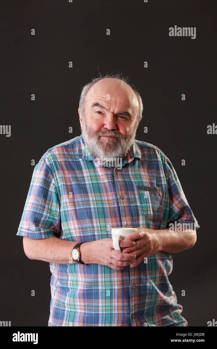 Edinburgh, Ecosse, Royaume-Uni. 16 août, 2017. Jour 5 Edinburgh International Book Festival. Photo : Andy Hamilton, acteur britannique, game show panéliste, réalisateur de télévision, comédie scénariste, dramaturge, romancier et radio. Pako Mera/Alamy Live News Banque D'Images