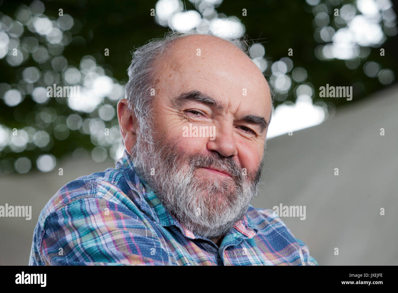 Edinburgh, Royaume-Uni. Août 16, 2017. Andy Hamilton, le comédien britannique, game show panéliste, réalisateur de télévision, comédie scénariste, dramaturge et romancier, radio, apparaissant à l'Edinburgh International Book Festival. Crédit : GARY DOAK/Alamy Live News Banque D'Images