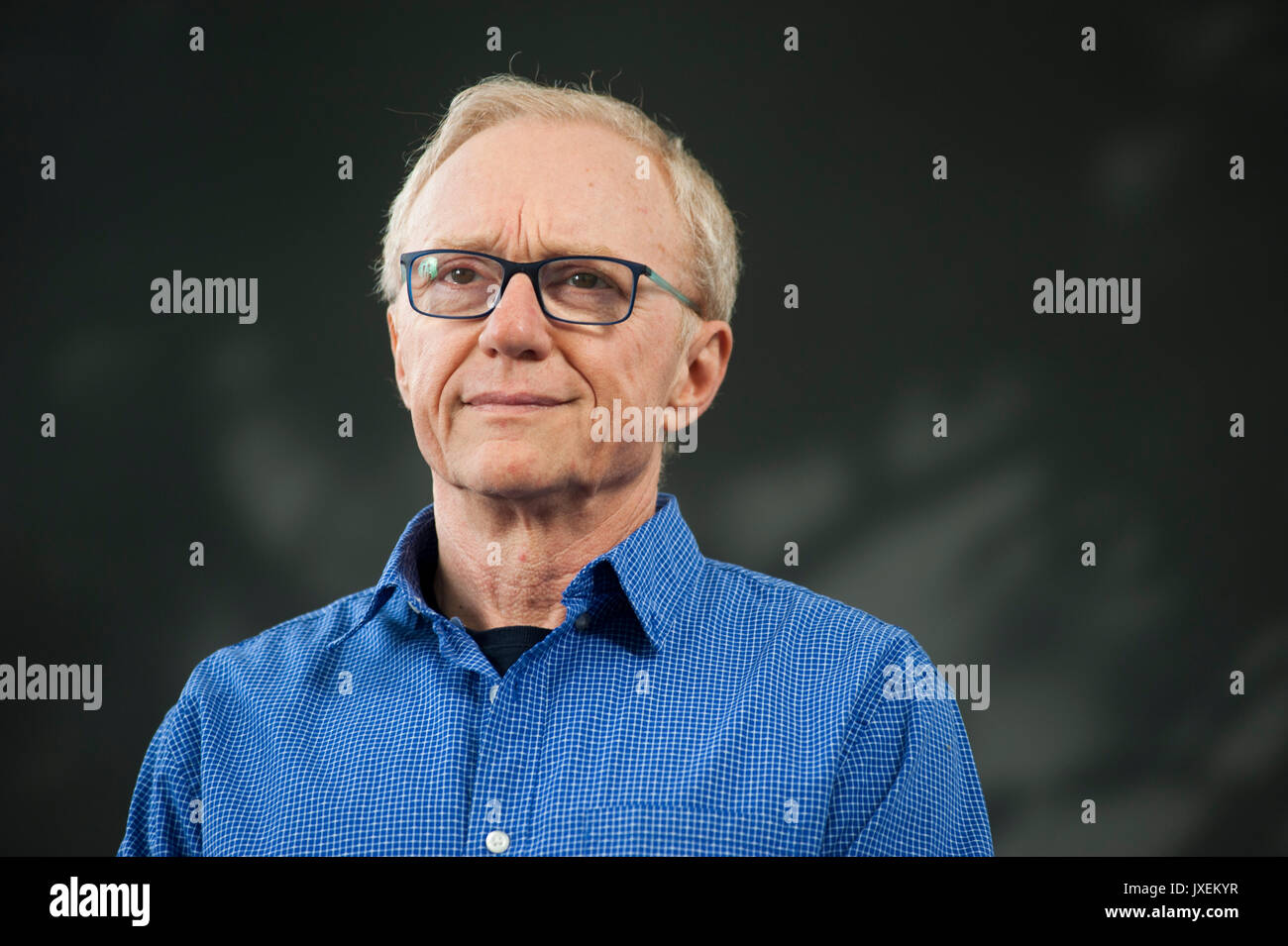 Edimbourg, Royaume-Uni,. 16 août 2017. L'auteur israélien David Grossman apparaissant au Edinburgh International Book Festival. Credit : Lorenzo Dalberto/Alamy Live News Banque D'Images