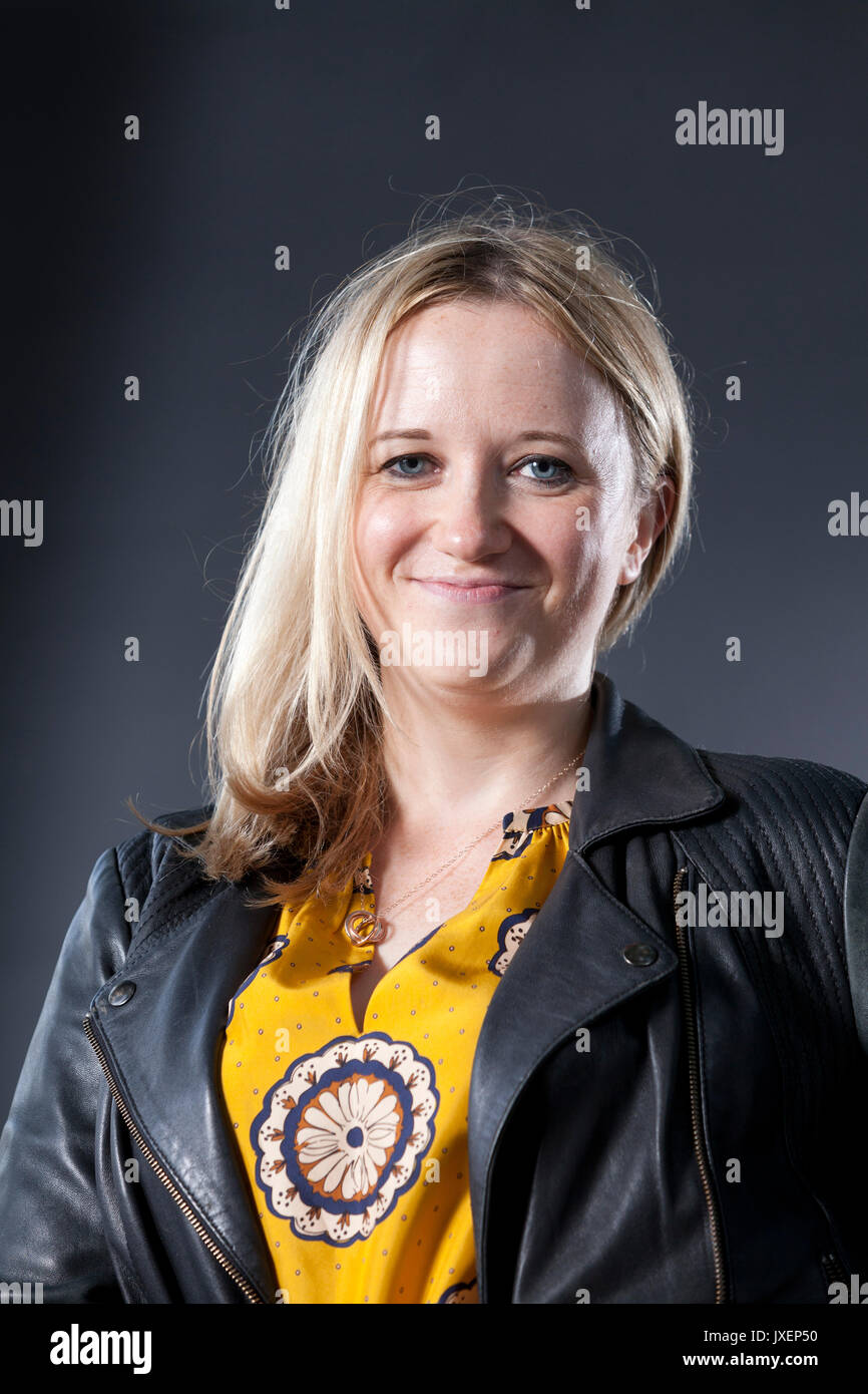 Edinburgh, Royaume-Uni. 16 août 2017. Laura Barnett, l'auteur et journaliste britannique, apparaissant à l'Edinburgh International Book Festival. Gary Doak / Alamy Live News Banque D'Images