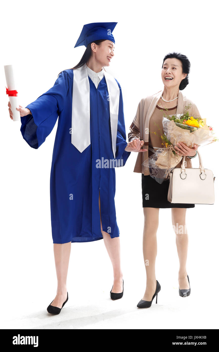 Happy mother and daughter Banque D'Images