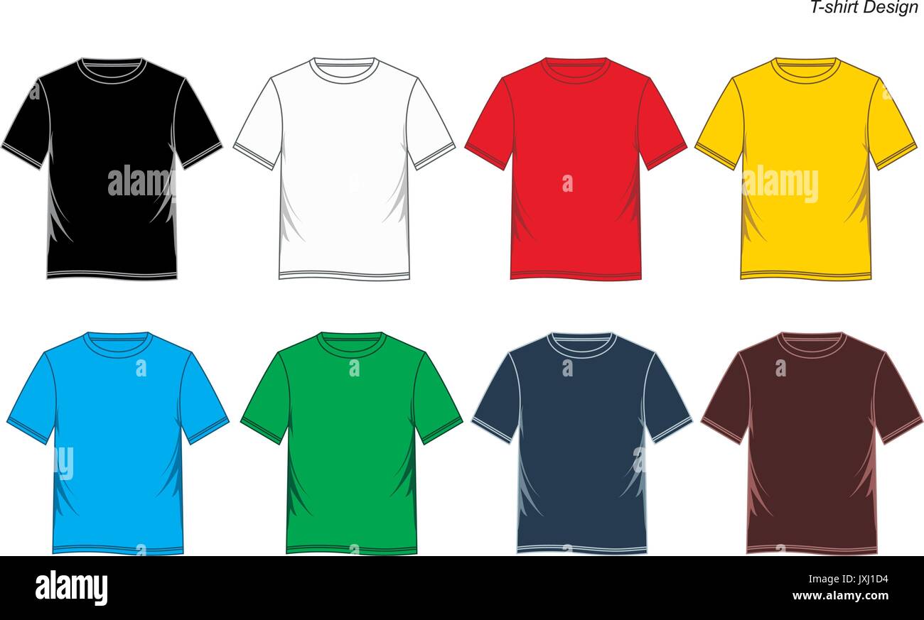 T-shirt template Illustration de Vecteur