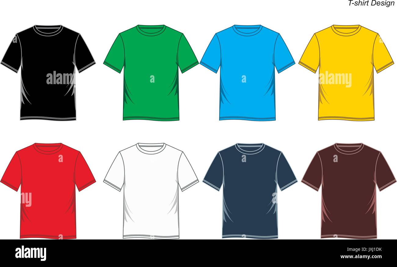 T-shirt template Illustration de Vecteur