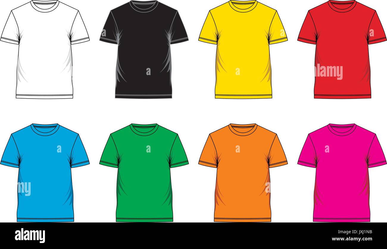 T-shirt de couleur blanche, image vectorielle Illustration de Vecteur