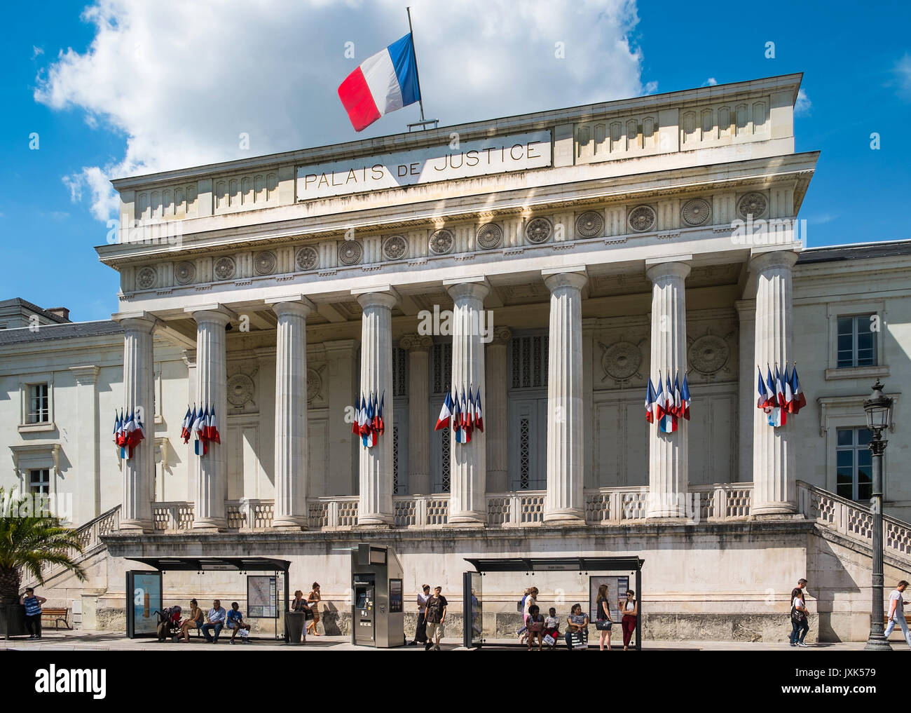 Palais de justice (Tribunal), Tours, Indre-et-Loire, France. Banque D'Images