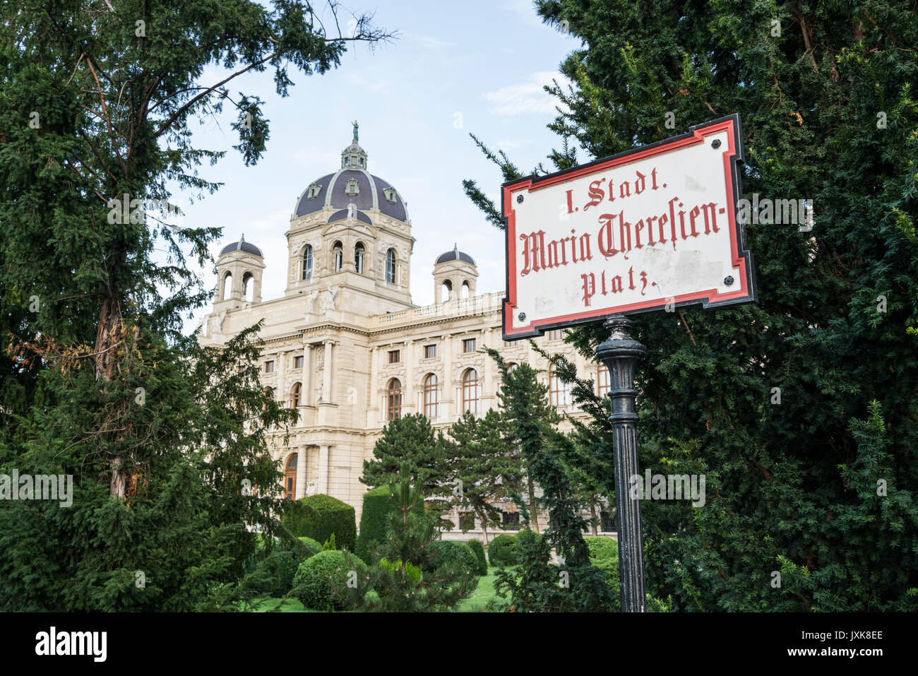 La façade du Kunsthistorisches Museum de Vienne Banque D'Images