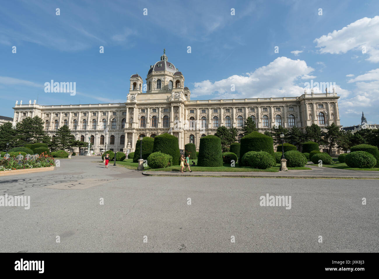 La façade du Kunsthistorisches Museum de Vienne Banque D'Images