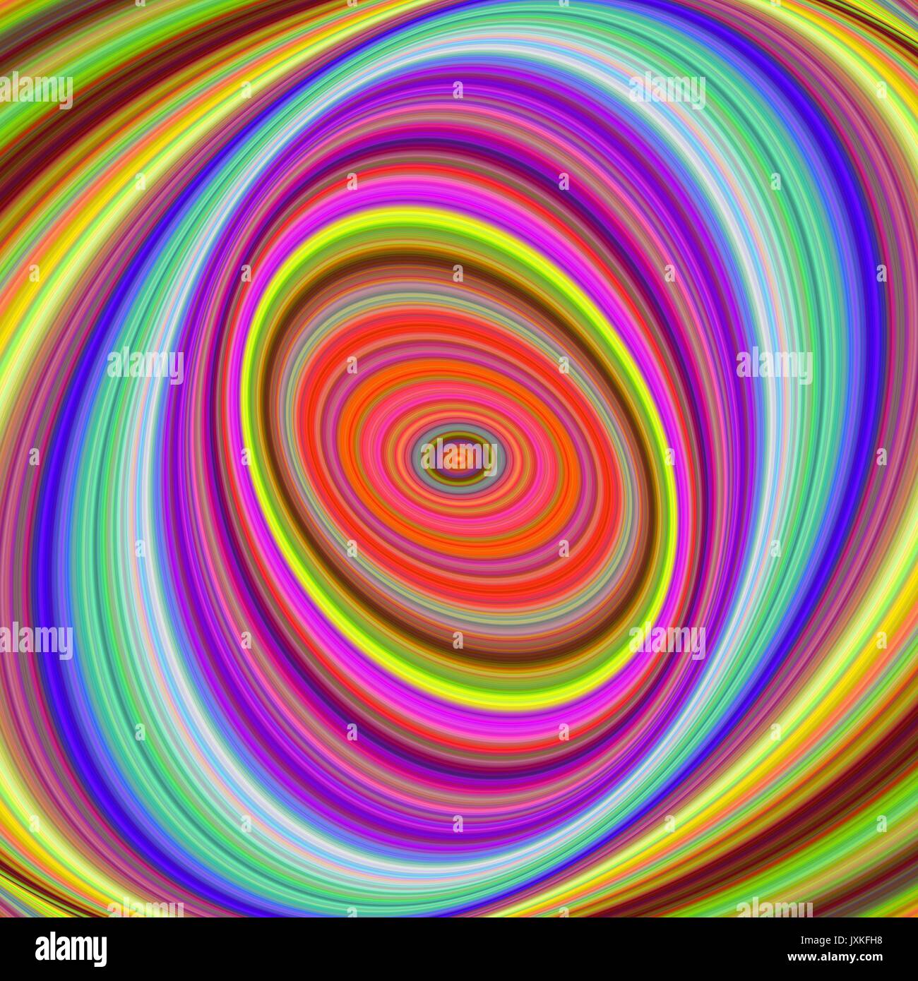 Elliptique multicolores fond fractale numérique Illustration de Vecteur