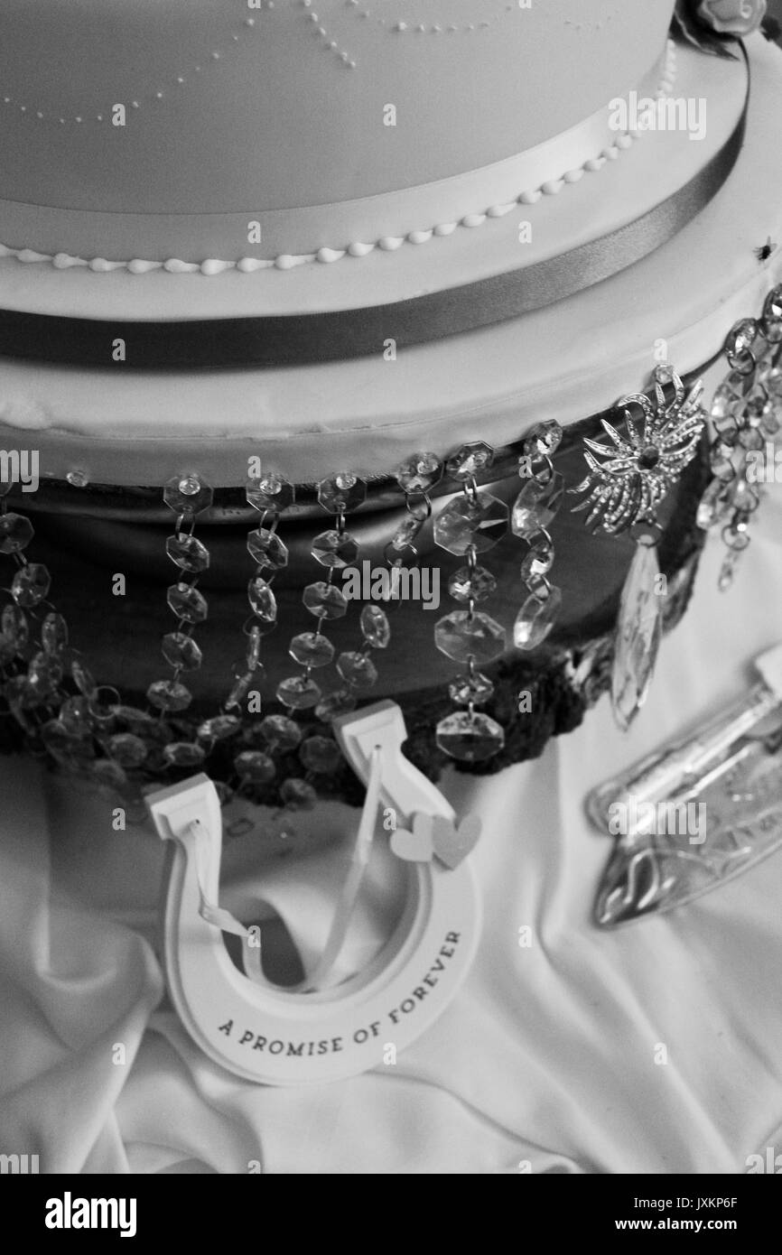 Mariage, gâteau de mariage, l'amour Banque D'Images