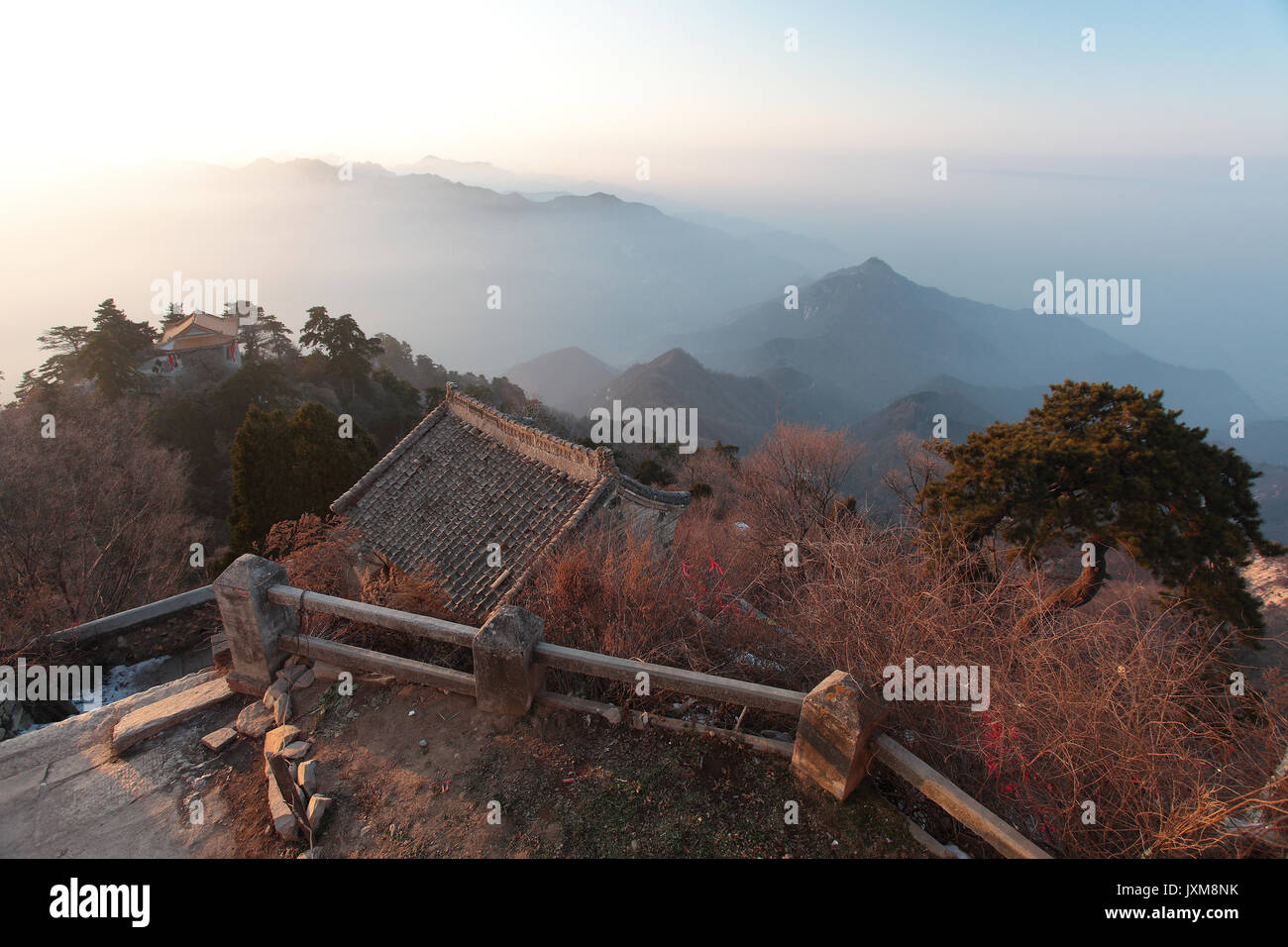 Le Mont Wutai paysages de montagnes Qinling, province du Shaanxi, Chine Banque D'Images
