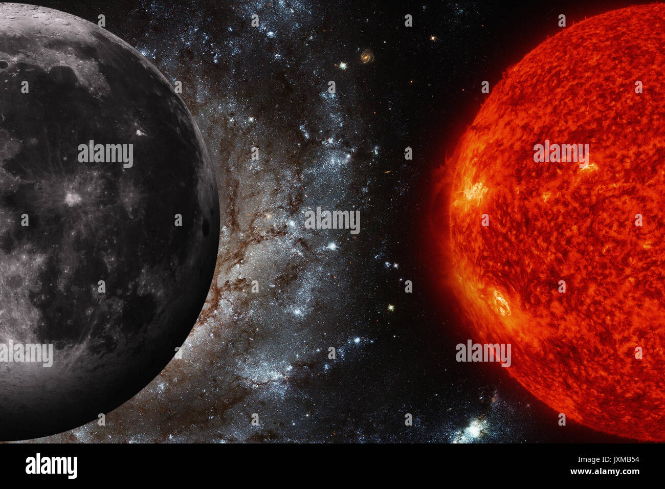 Système Solaire Planètes Terre Lune La Lune Est Le Seul