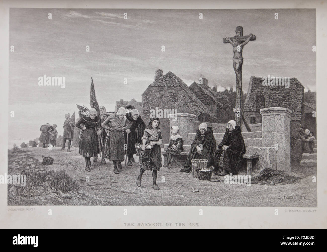 'La moisson de la mer" de l'artiste G. Clausen. Banque D'Images