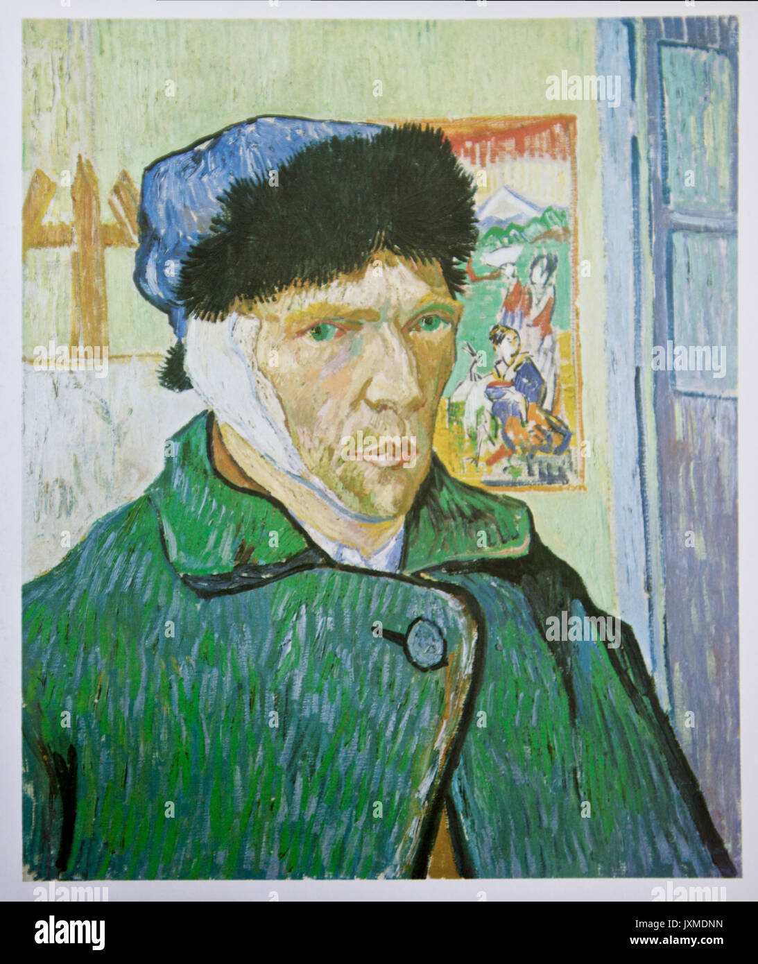 Vincent van Gogh self portrait avec un bandage 1889 Banque D'Images