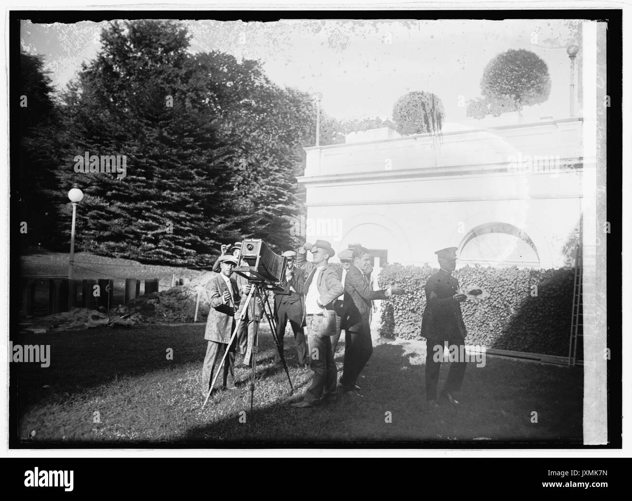 Photographes Photographie une éclipse le 10 septembre 1923. Le 21 août 2017, une éclipse totale va traverser les États-Unis. (Bibliothèque du Congrès) Banque D'Images