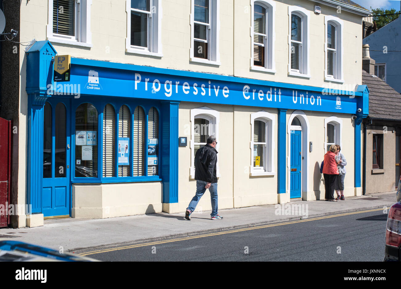 La Credit Union des bureaux à Skerries, co.Dublin, Irlande. Les coopératives de crédit sont des banques d'épargne locales détenues et dirigées par leurs membres en Irlande Banque D'Images
