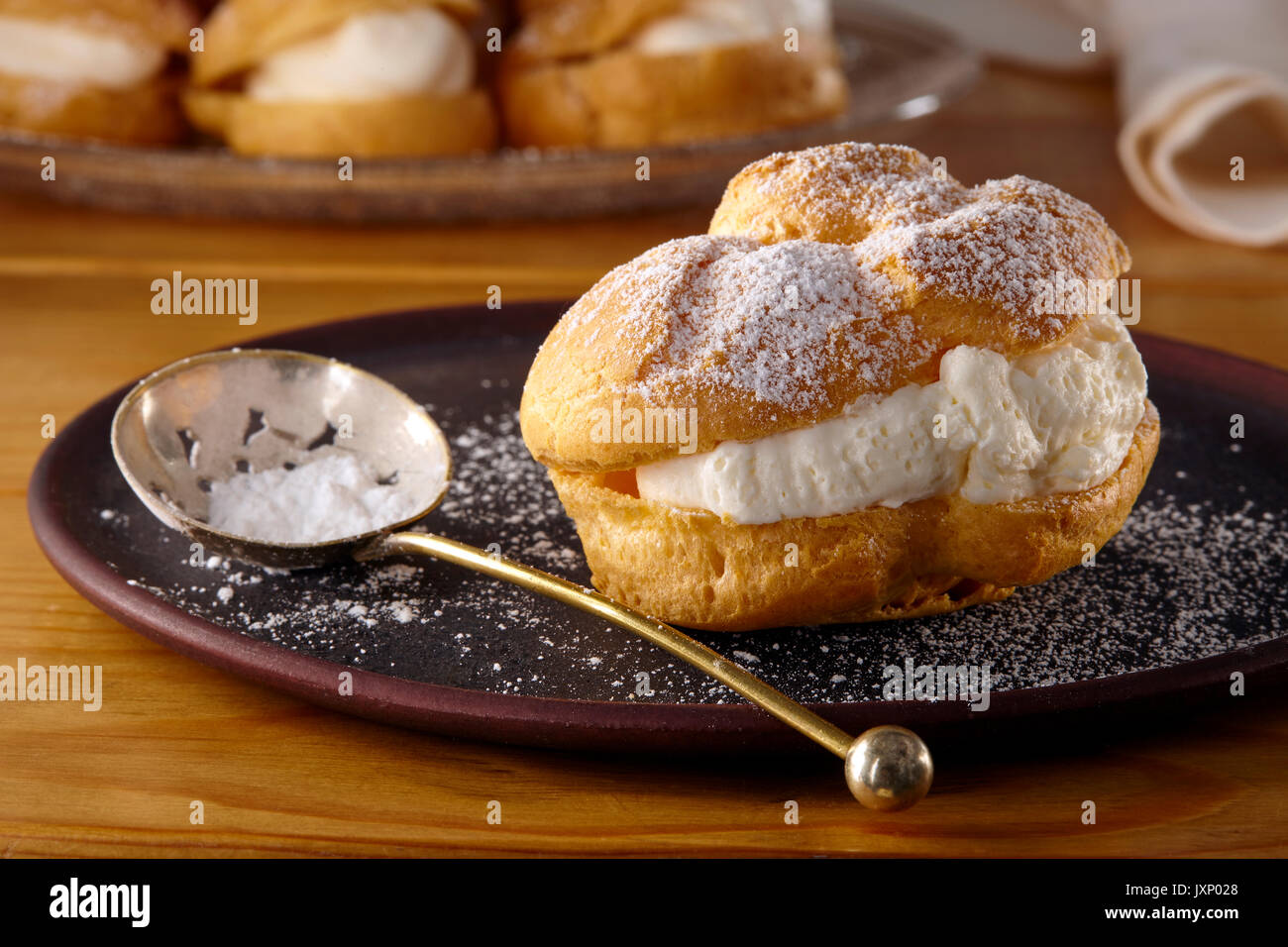 Produits laitiers de profiteroles Banque D'Images