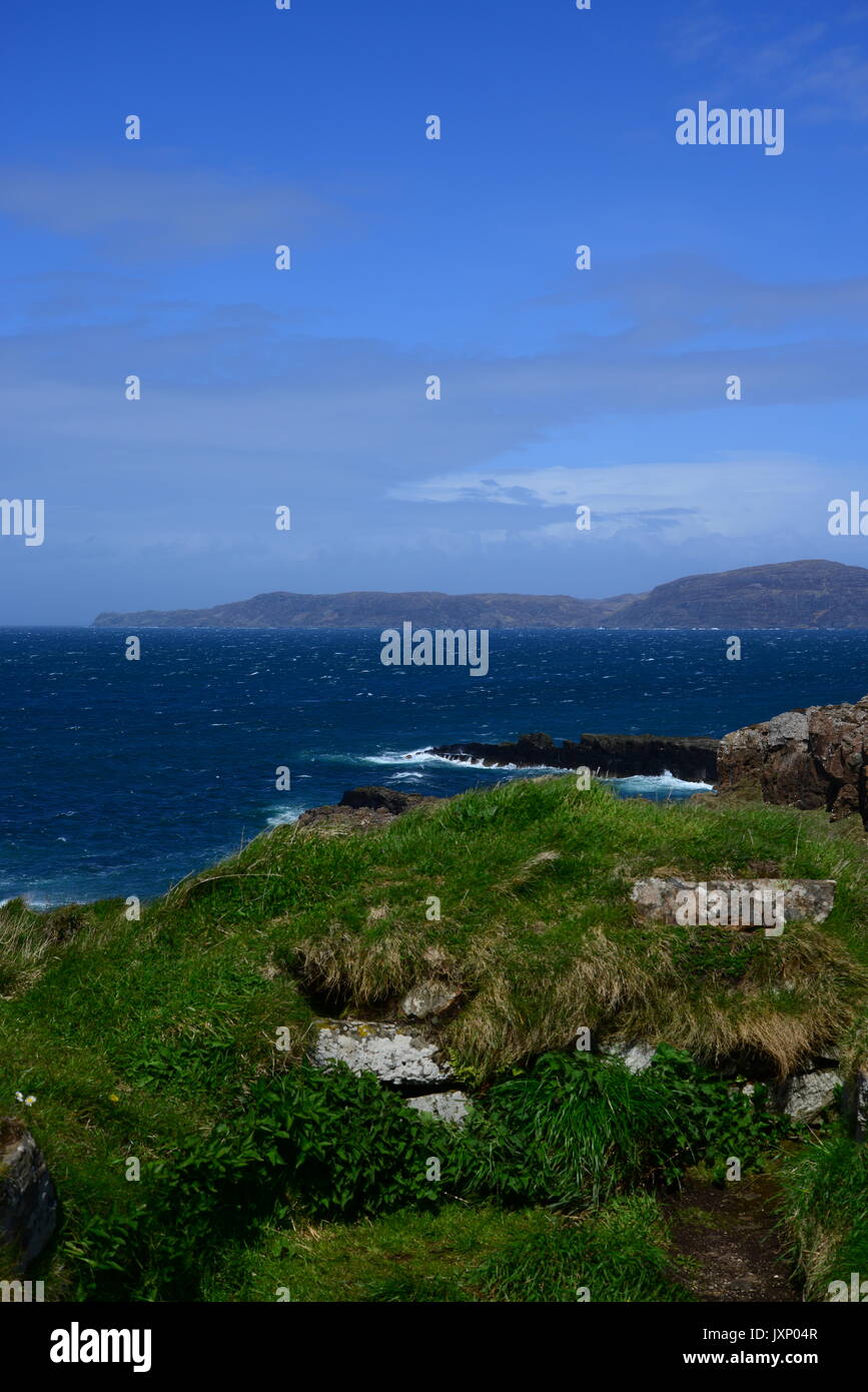 Royaume-uni, Ecosse, île de Mull, vue de l'urbanisme et de développement de point près de Ardmore Banque D'Images