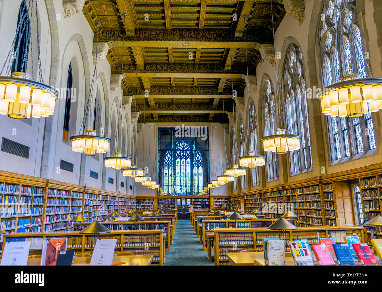 Bibliothèque de droit Goldman l'université de Yale New Haven dans le Connecticut. Achevé en 1931 et les très grandes bibliothèques de droit. Banque D'Images