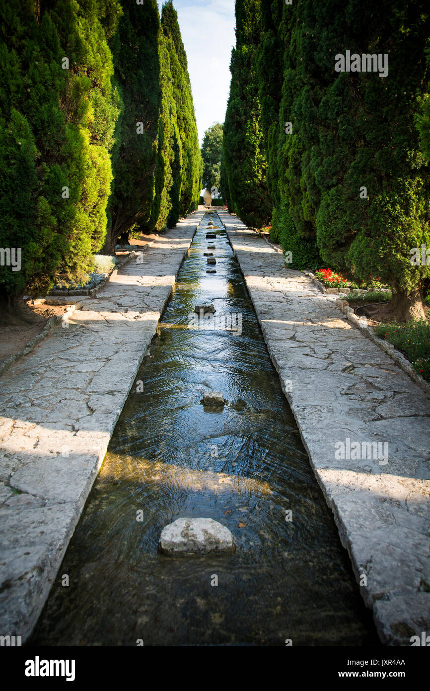 Le plan d'eau du palais de Balchik Botanical garden en Bulgarie Banque D'Images