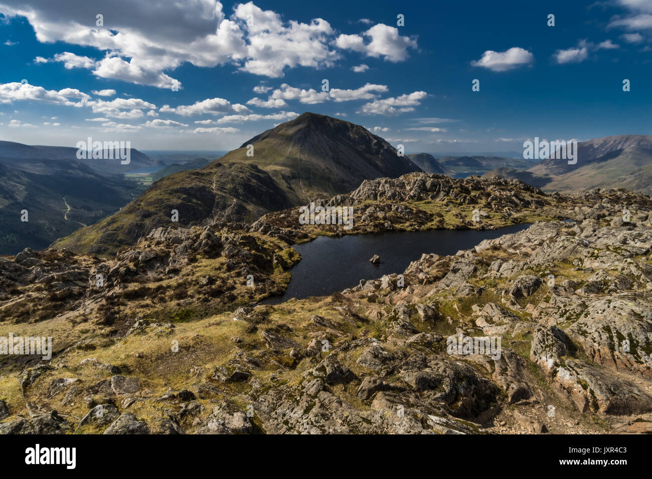 Haystacks tarns Banque D'Images