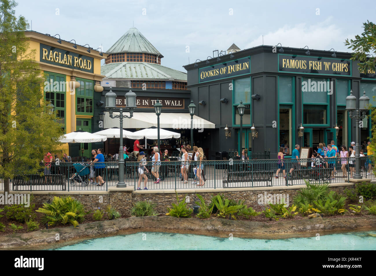 Route de raglan et cookes dublin restaurants dans les ressorts de Disney, Walt Disney World, Orlando, Floride. Banque D'Images