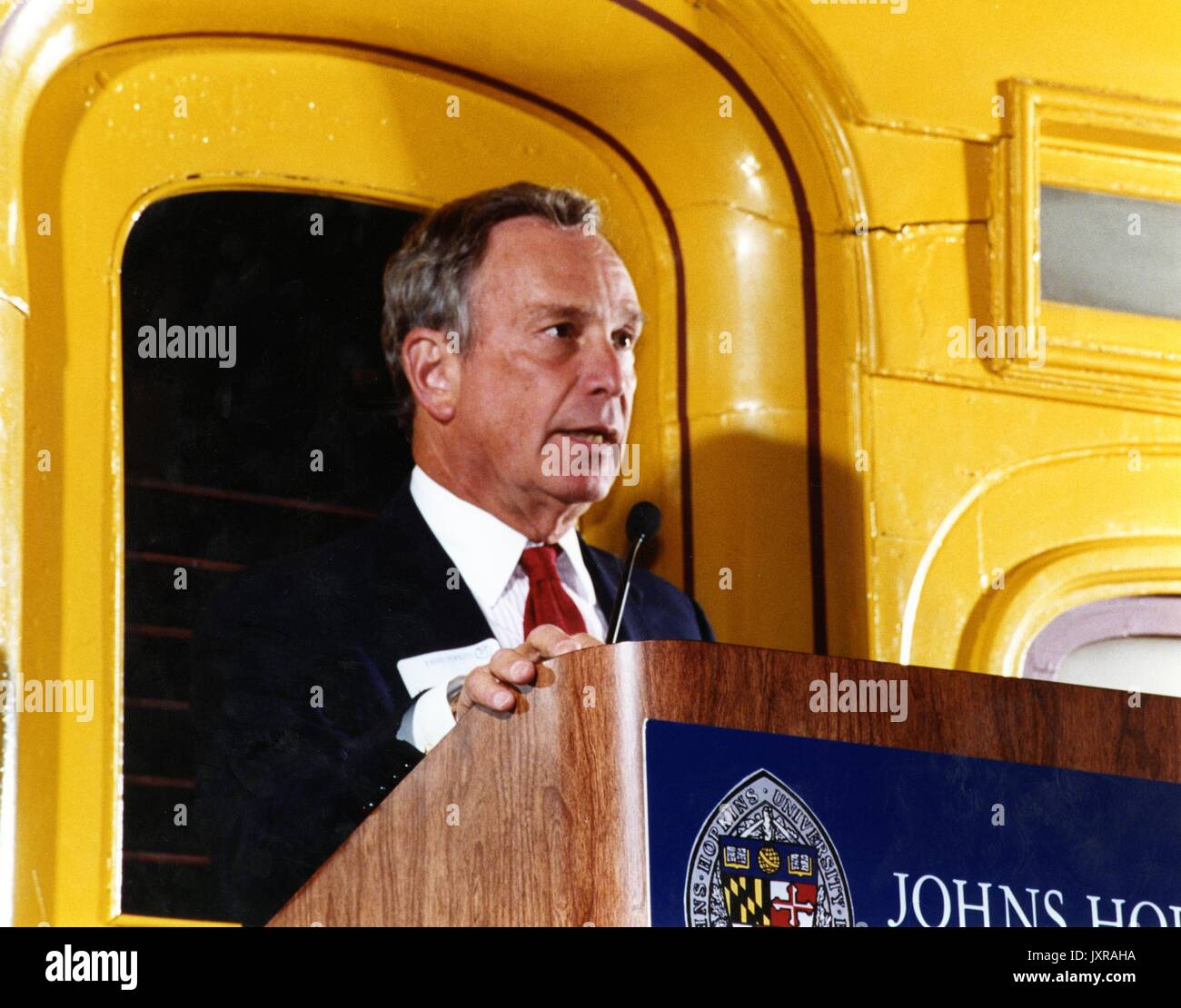R Michael Bloomberg, Anniversaire, 125e cas franc tourné, Michael R. Bloomberg lors de la 125e anniversaire de l'université d'un souper à la B, 2001. Banque D'Images