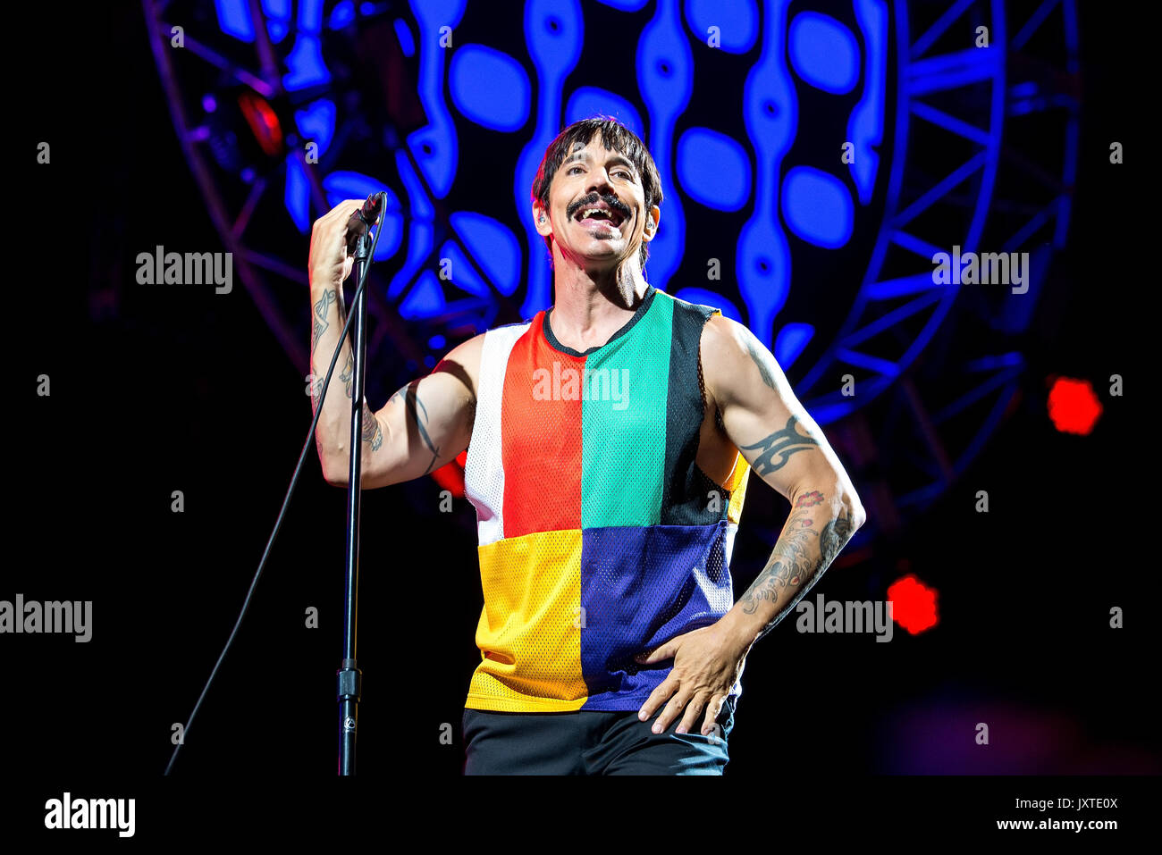 BENICASSIM, ESPAGNE - JUL 15 : Red Hot Chili Peppers (band) se produit en concert au Festival le 15 juillet 2017 à Benicassim, Espagne. Banque D'Images