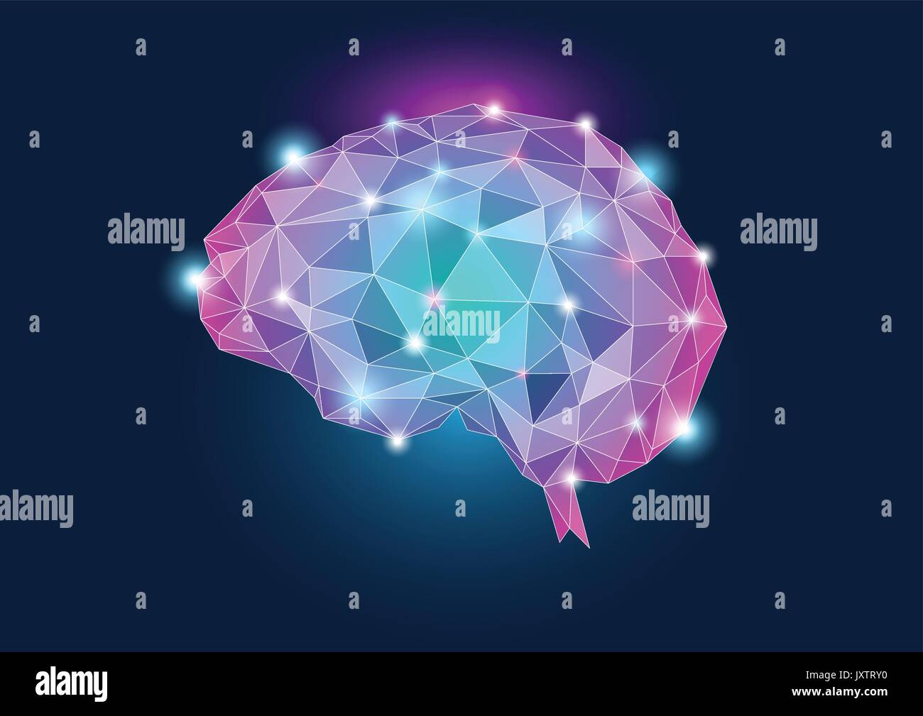 Cerveau humain concept illustration Illustration de Vecteur