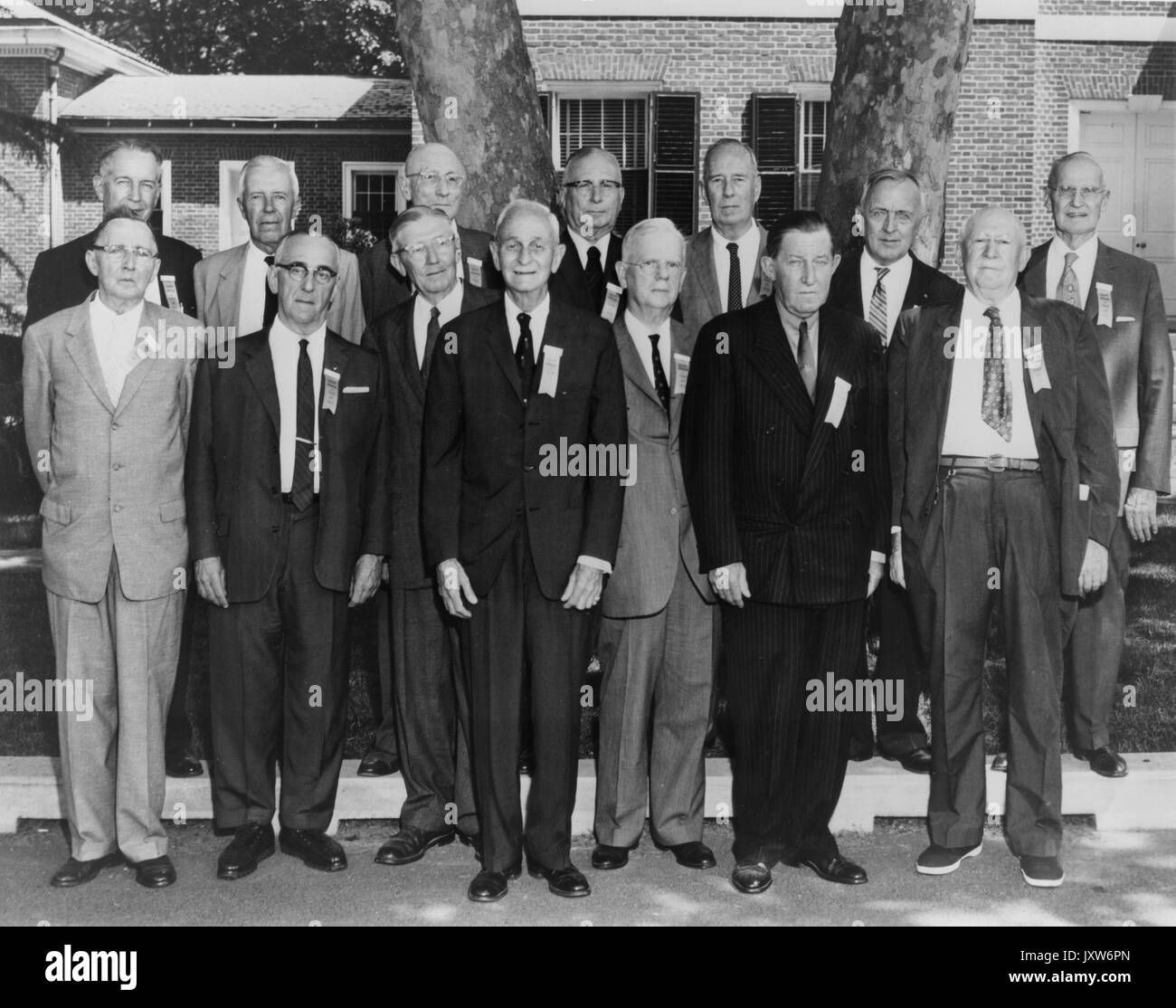 Photographies de classe, 1912, George Peter Thomas, Moïse wiesenfeld rosenfeld, Marion, Frederick hopkins byrd collins Lee, William Norman Brown, lindsay rogers, Bertram benoît, Arthur feddeman gorton, James washington pâques, Gerhard lauts schmeisser, William oswald weyforth, Charles lee packard, bernard tenney ellis, Alfred cummins hatch, classe de 1912, 50e reunion portrait, 1962. Banque D'Images