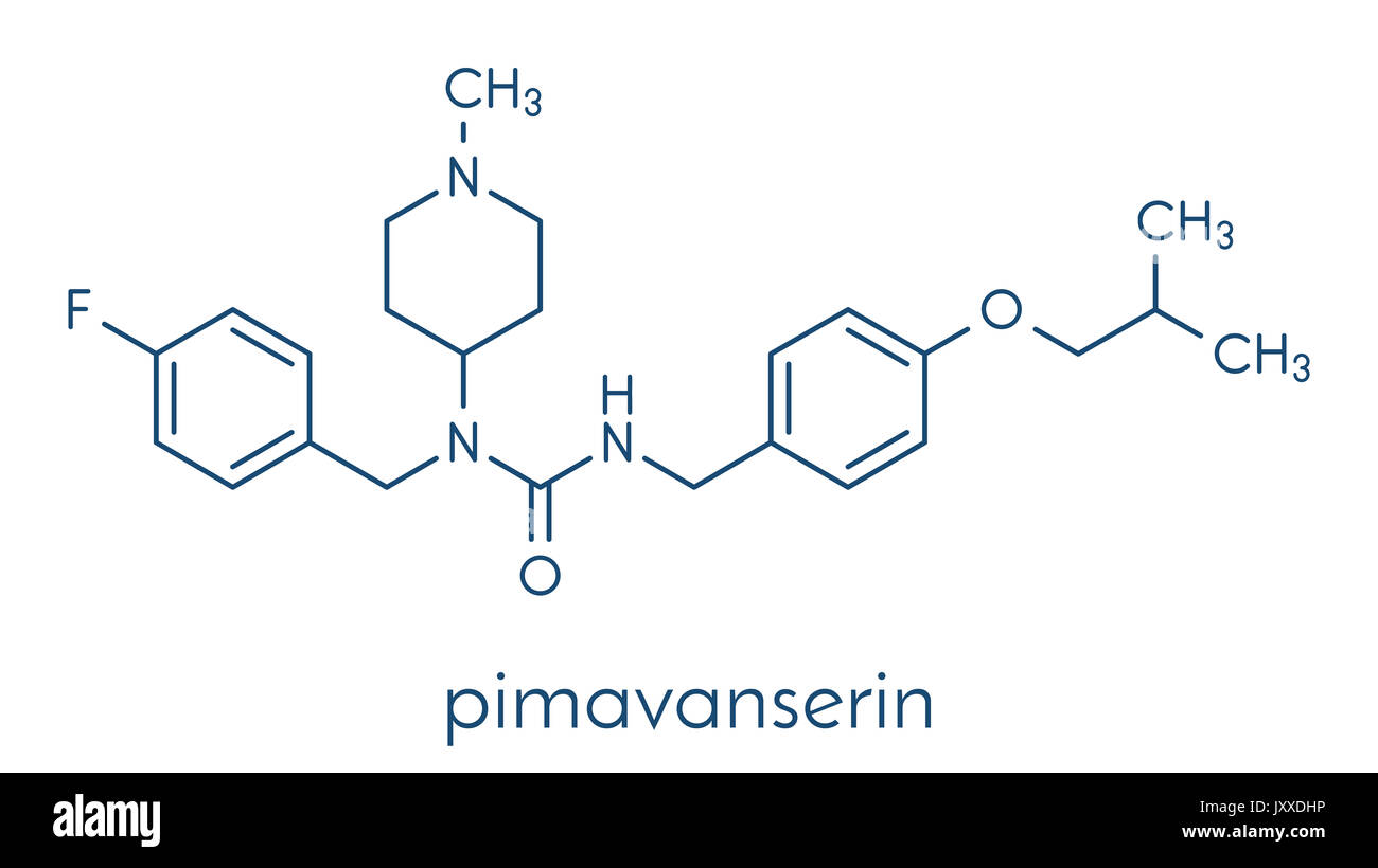 Pimavanserin molécule antipsychotique atypique. Formule topologique Photo  Stock - Alamy
