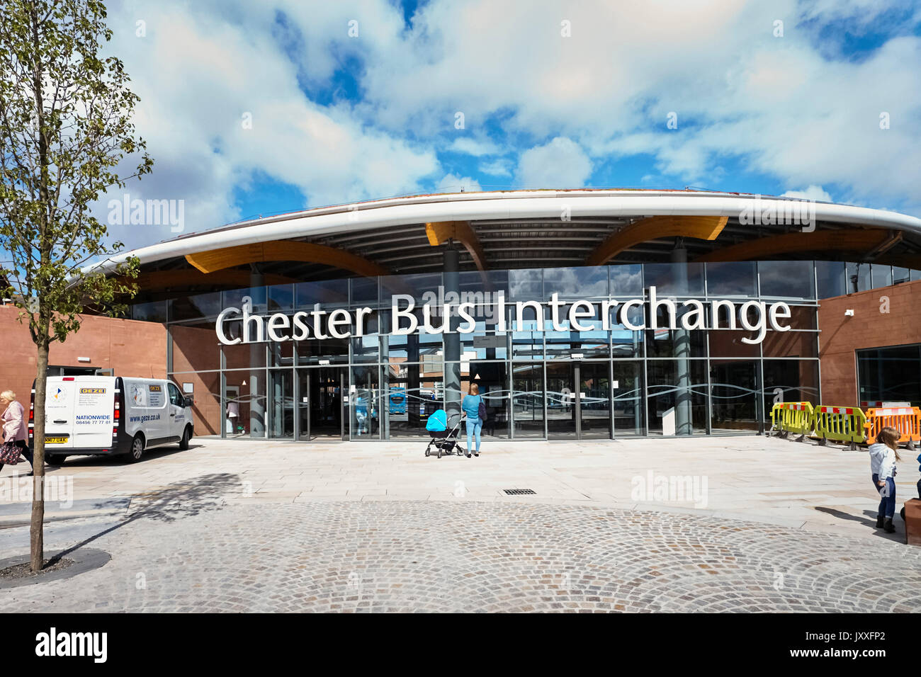Chester Bus exterior Banque D'Images