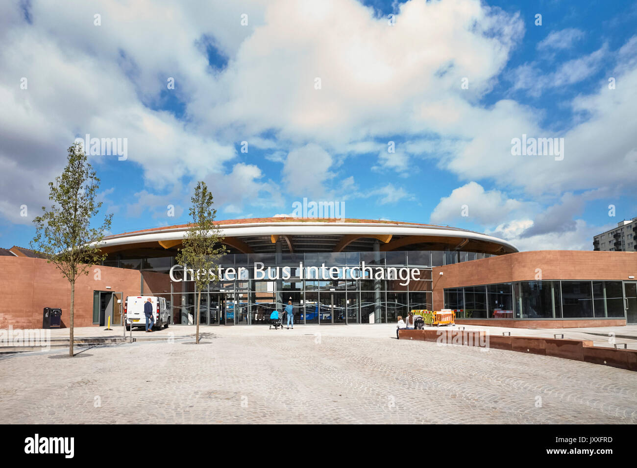 Chester Bus exterior Banque D'Images