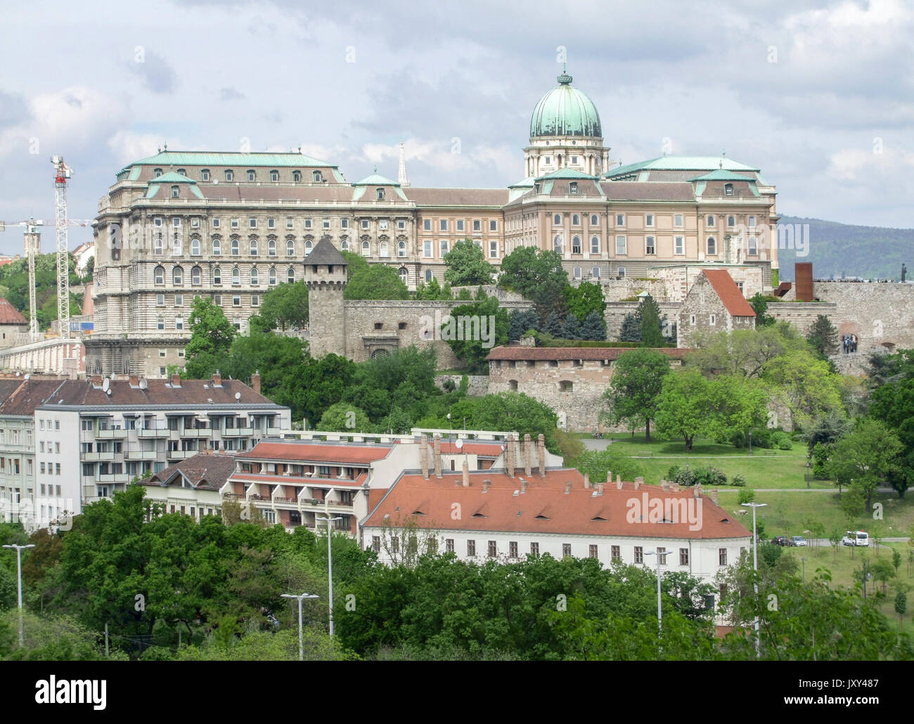Paysages à Château de Buda à Budapest, la capitale de la Hongrie Banque D'Images