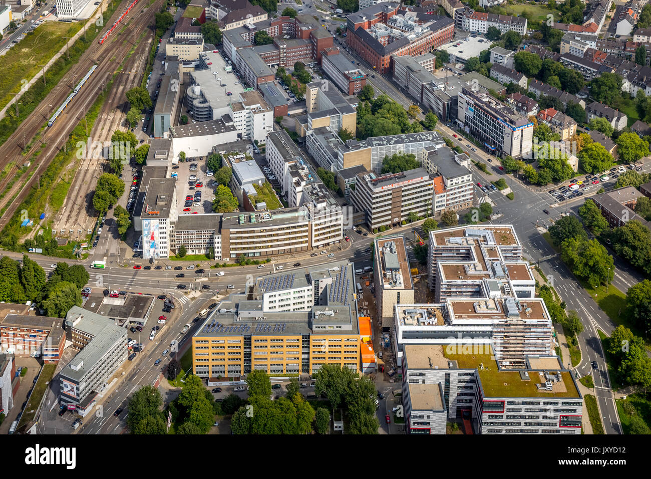 Funke Media Group, basé à Essen, est une entreprise de médias, l'Europe d'Essen, Essen, Munich, 2 bureau de rédaction, WAZ WAZ, rédaction principale Piscine Photo Esse Banque D'Images