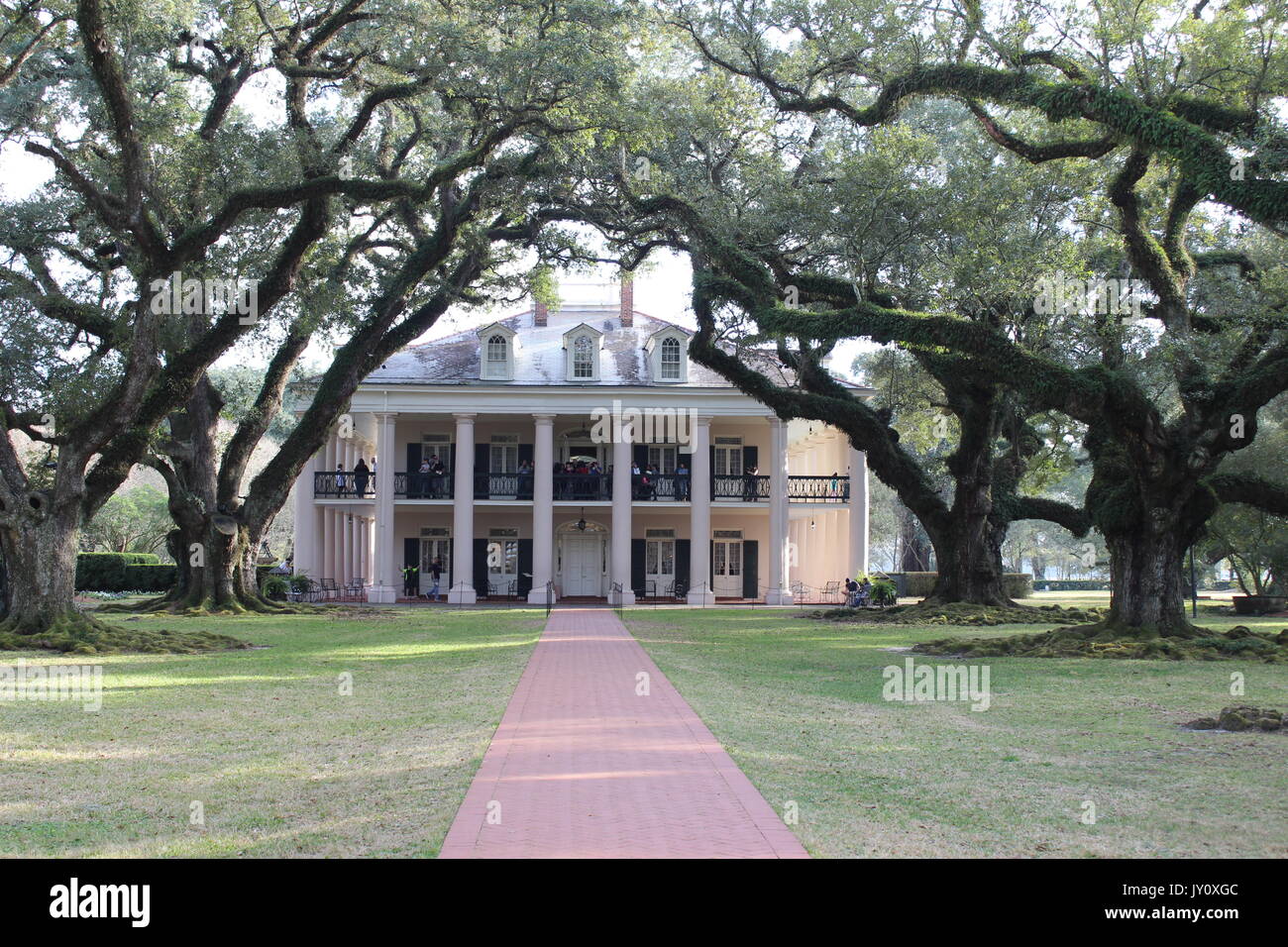 La plantation d'Oak Alley en Louisiane Banque D'Images