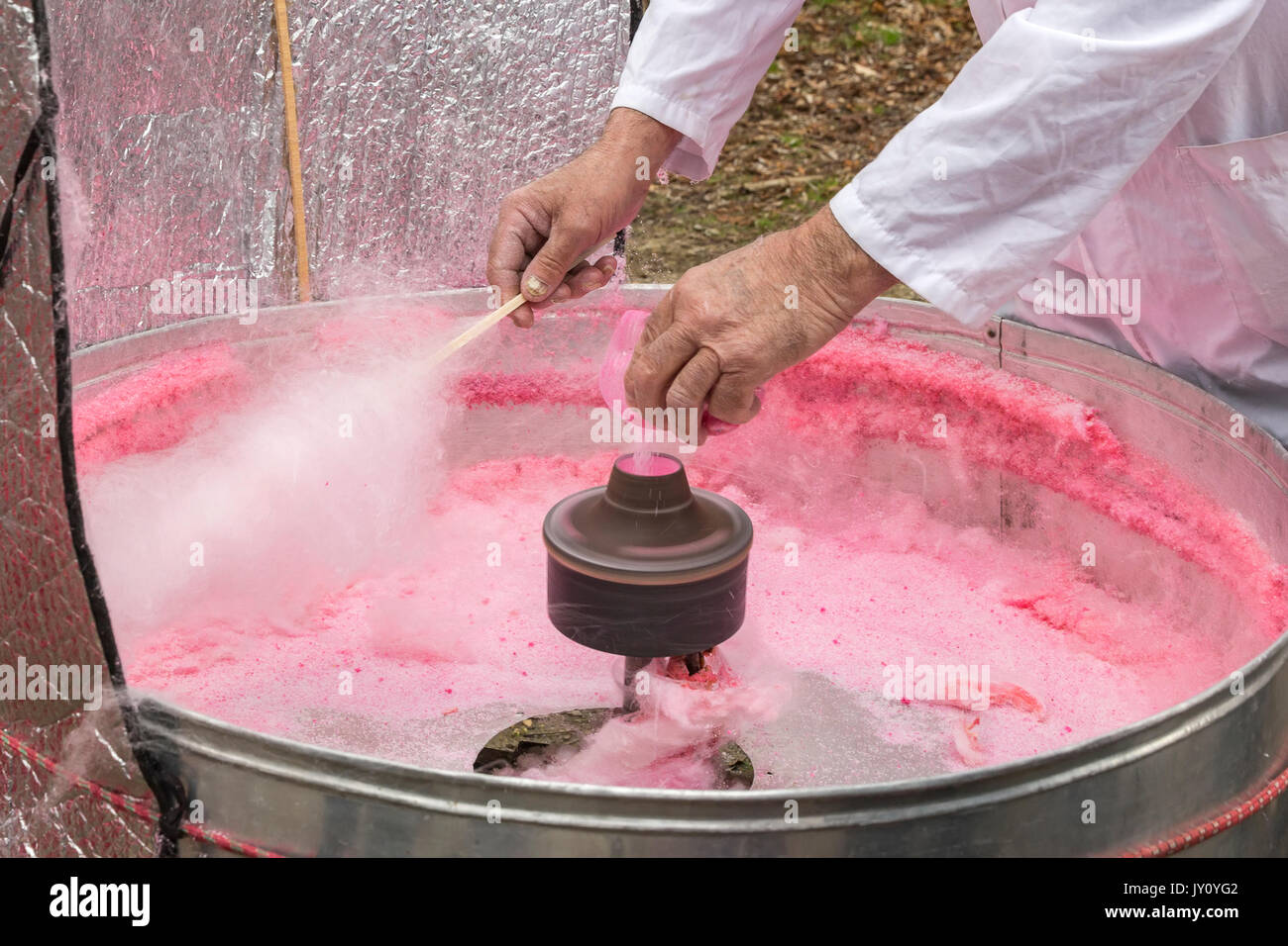 Candy Floss Cotton Candy Machine Banque D Image Et Photos Alamy