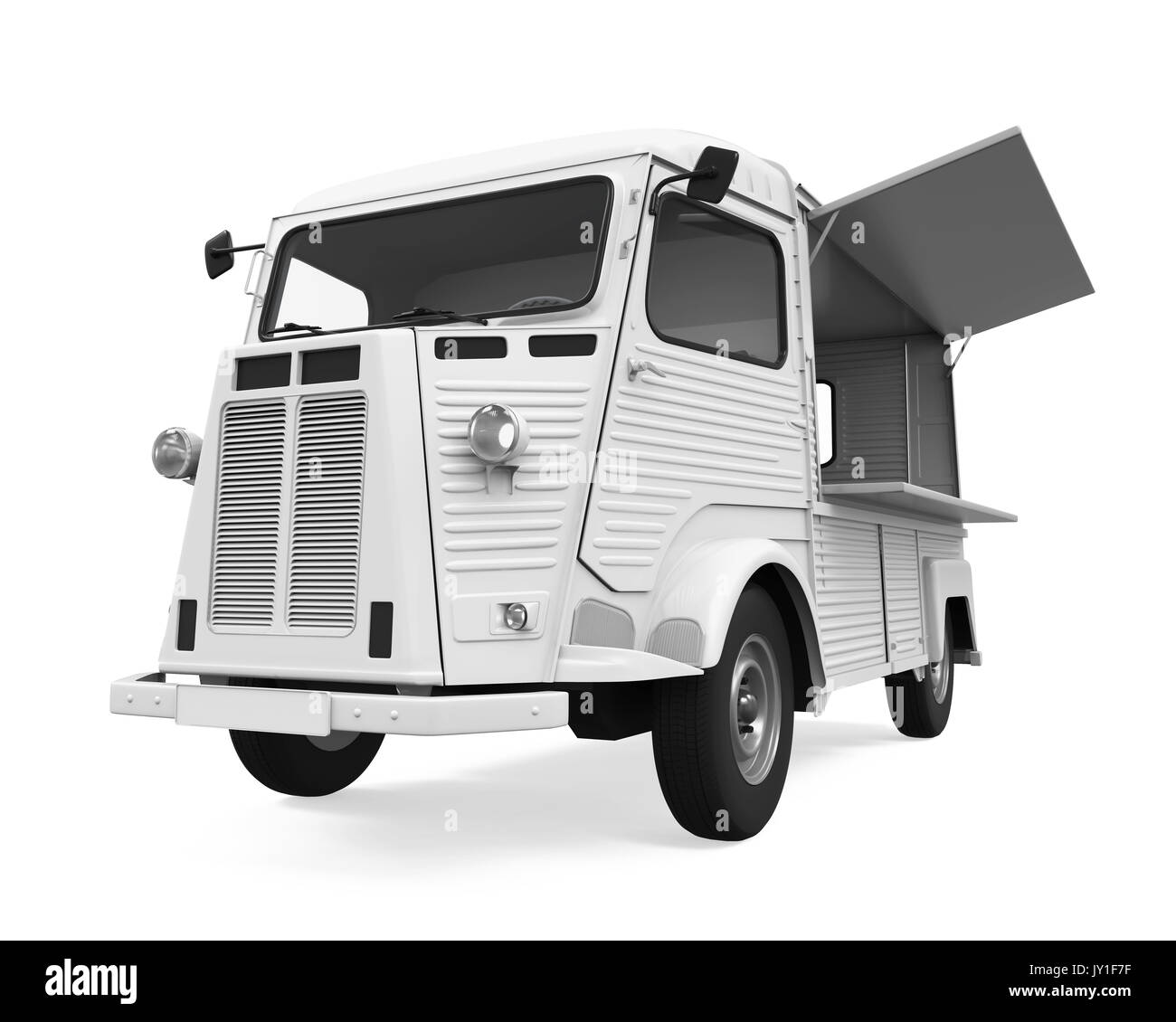 Food Truck Isolated Banque D'Images