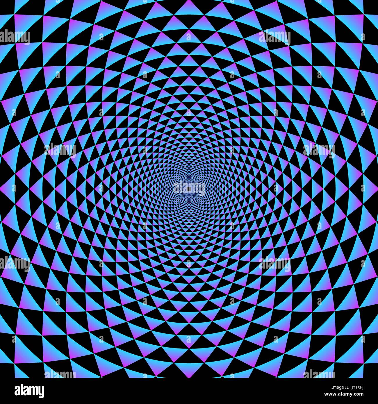 Résumé vecteur géométrie cercle couleur illusion décoration illustration fond noir Illustration de Vecteur