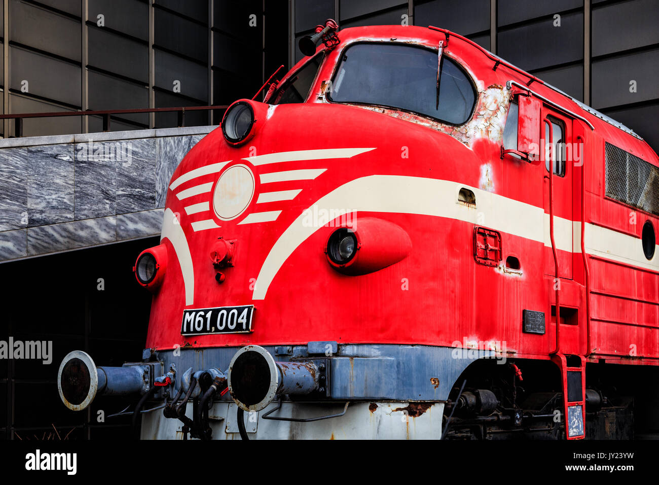 L'extérieur du musée des transports et des techniques de la Hongrie, Budapest, Hongrie Banque D'Images