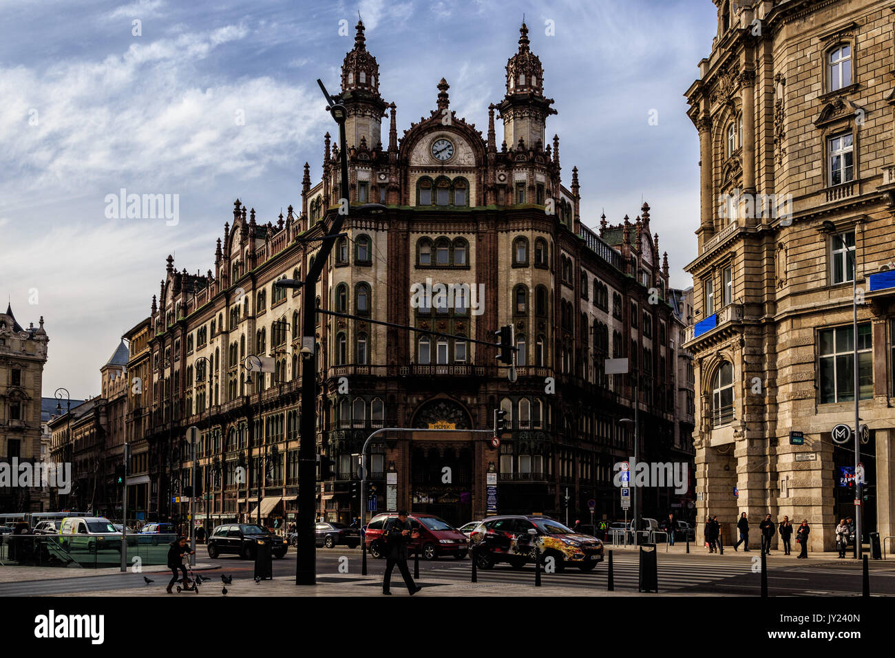Quelque part à Budapest, Hongrie Banque D'Images