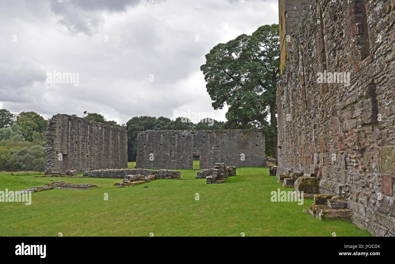 Ruines du Prieuré de Restenneth, Forfar, Angus, Scotland Banque D'Images